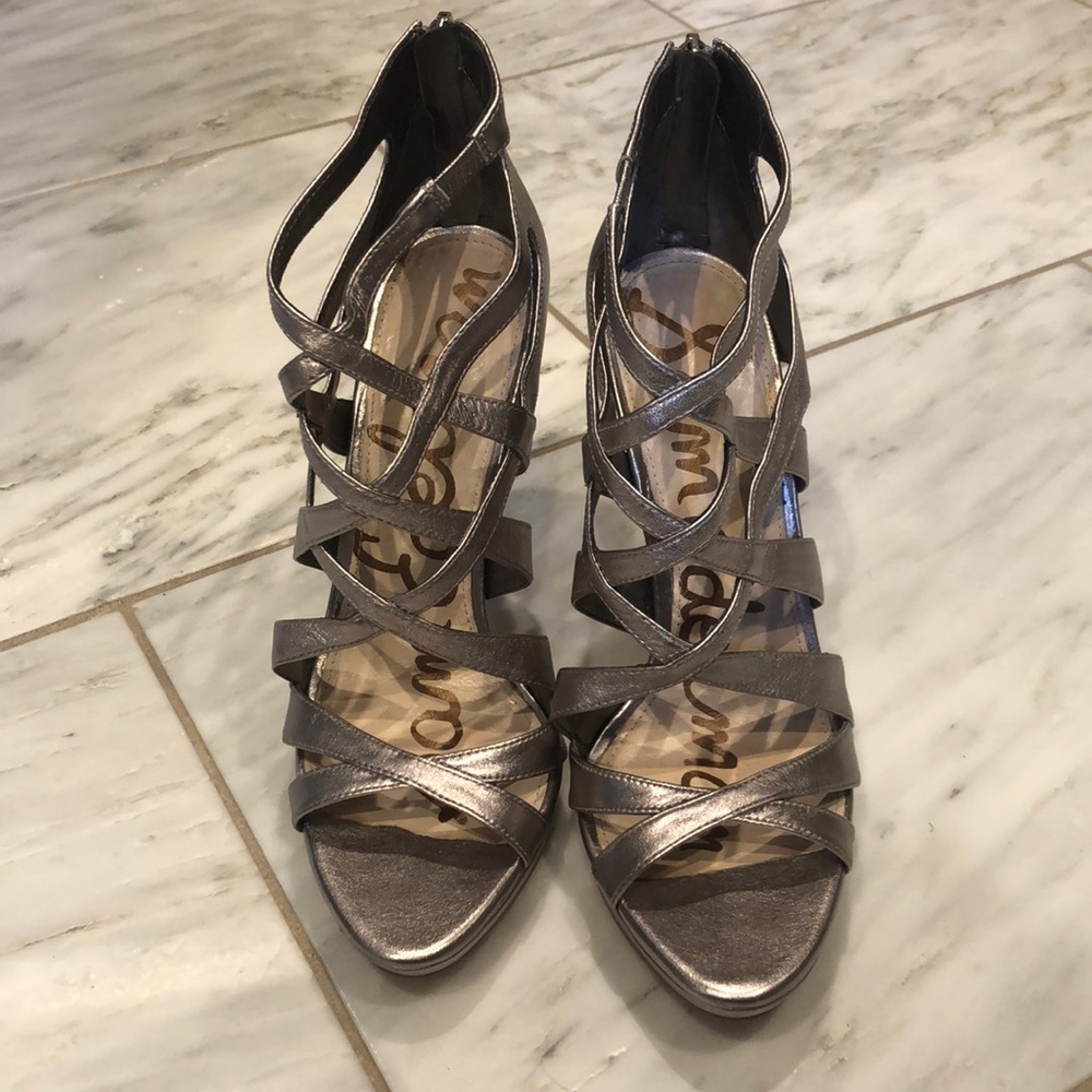 Sam Edelman metallic high heels